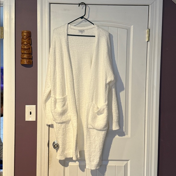 Chic Soul Sweaters - Chic Soul Cozy White Duster Sweater